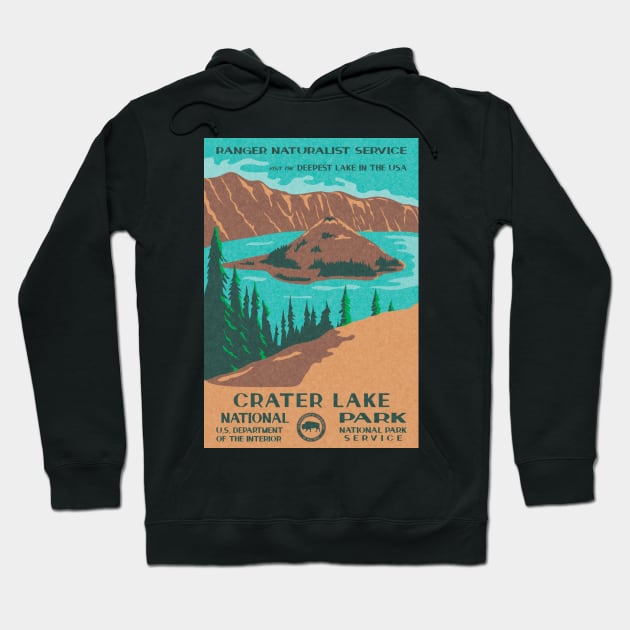 Crater Lake National Park WPA Hoodie by JordanHolmes